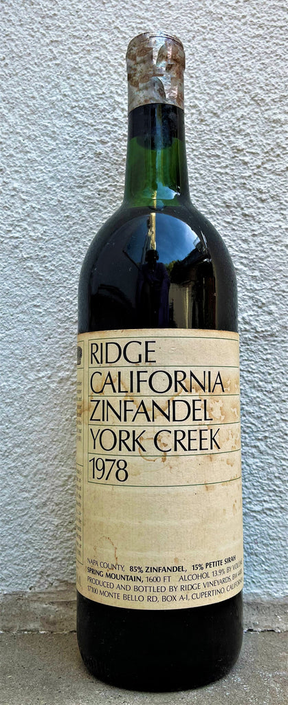 1978 Ridge Vineyards York Creek Zinfandel